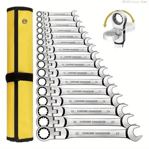 10mm 1PC Reversible Ratchet Wrench ToolAdjustable Torque + Movable Head Design, 10mm  Steel Wrench Helps You Easily Handle Sailboat Maintenance and Household Machinery RepairsAB14Veloura Home