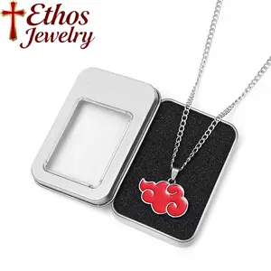Ethos Jewelry Anime Necklace Pendant Uchiha Sharingan Shuriken Alloy Iron Perfect Gift for Boyfriend Christmas Black Friday