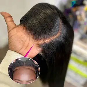 Keiyet 7x5 Glueless Wigs Human Hair 13x6 HD Lace Frontal Wig Human Hair Brazilian Straight Lace Front Human Hair Wigs For Black Women Pre Plucked 180%