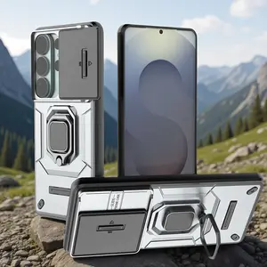 360°Rotating Car Magnetic Bracket Armor Phone Case For Samsung Galaxy S26 S25 S24 S23 Plus Ultra Camera Lens Protection Cover