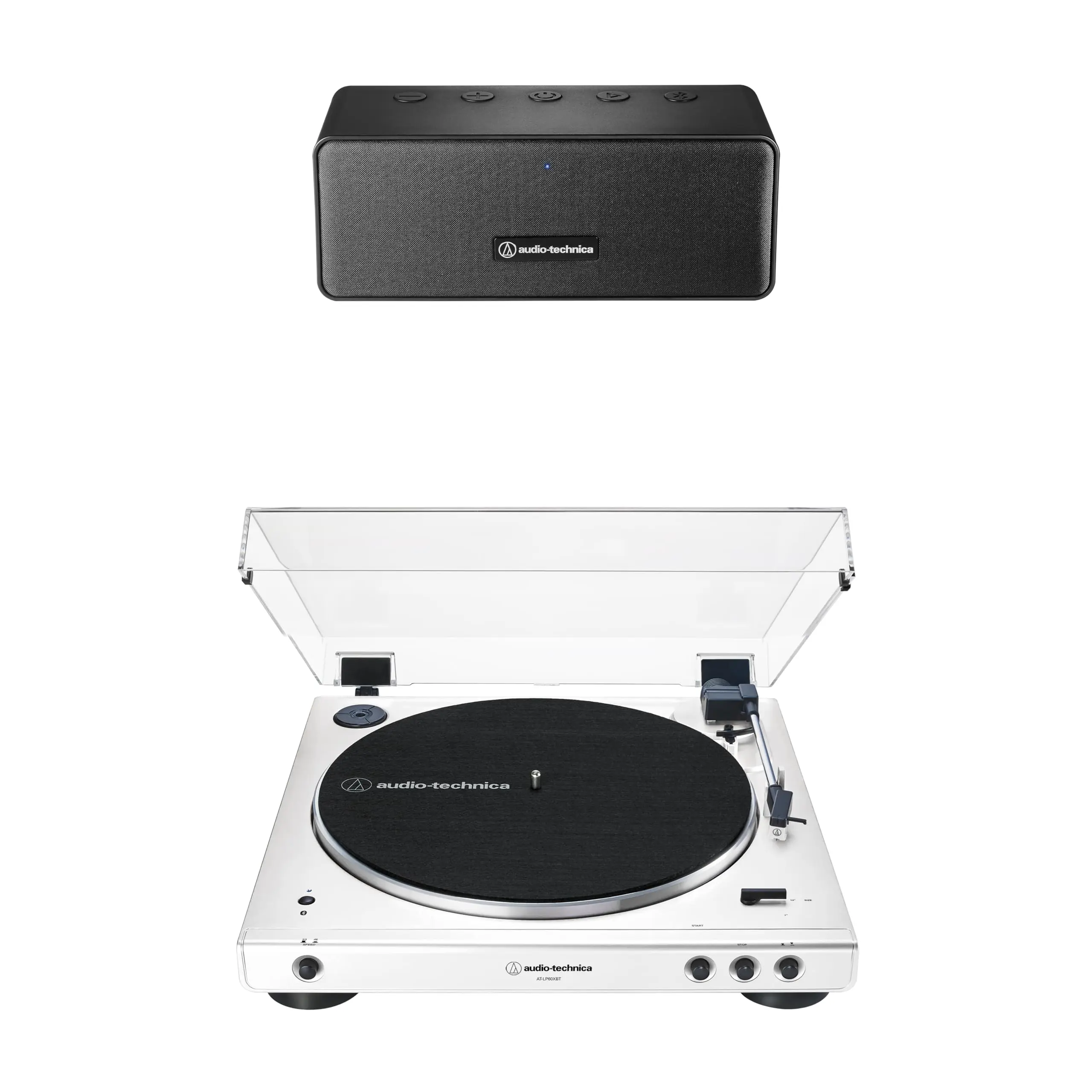 Audio-Technica ATLP60XBTWW P2 Turntable Speaker Pack, White