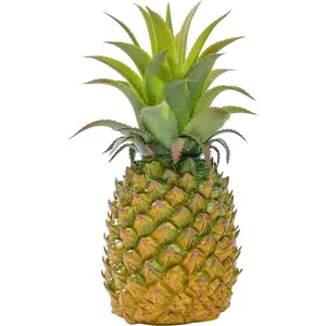 Artificial Pineapple -Simulated Fruit Decoration, Lifelike Fake Fruit Model, Perfect for Home Decor, Kitchen, Party & Photography Prop – Realistic & Eco-Friendly,Green Small