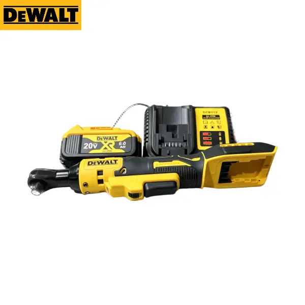 DEWALT 512 Cordless Ratchet Wrench, 1/2-in Drive, 240r/min No-Load Speed, 40N.m Max Torque, With 1 Battery & Charger, For Auto Repair Narrow-Space Fastening electronic