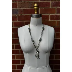 Man in the Moon Statement Necklace