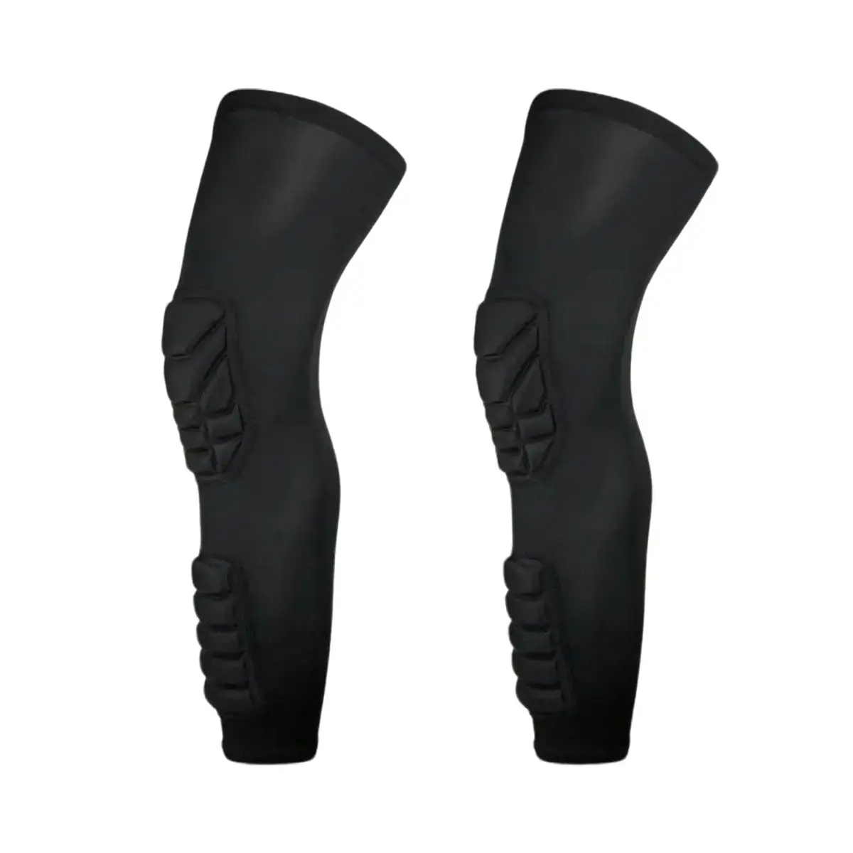 Knee Pads Long Leg Sleeves Honeycomb Padded Knee Guards for Men Women Basketball Cycling Outdoor Sports Knee Protection