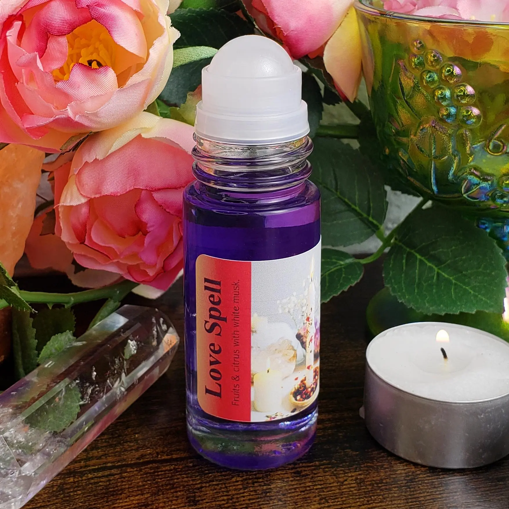 Love Spell Perfume Oil | Sweet Fruits, Citrus, and Musk - Larger 1 Ounce Bottle