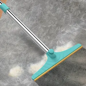 Cat Hair Remover, Adjustable Pet Hair Remover, Pet Cleaning Brush with Hanging Ring, Power Broom, Pet Hair Remover Tool for Carpets Floor Use, Valentine's Day Gift, Hair Removal