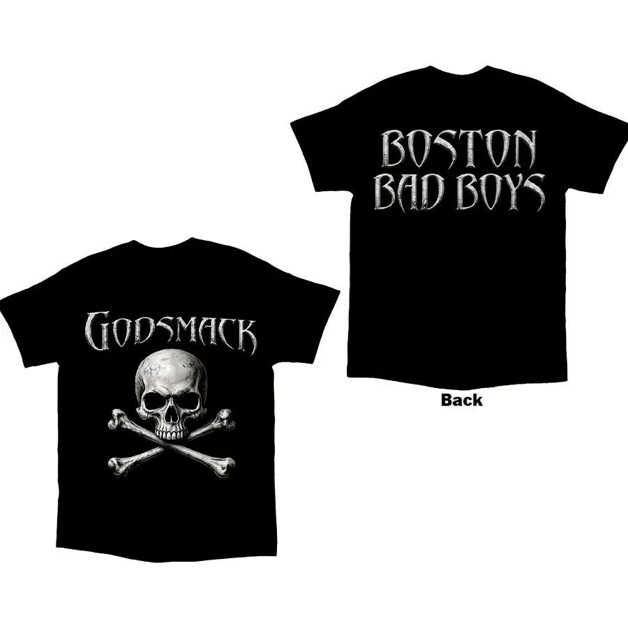 Godsmack 2026 Tour Matching Short-Sleeve Cotton Sports Top - Distressed Heavy Rock Graphic, Breathable Casual Heavy Rock Apparel