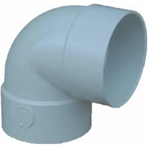 212 MAIN V-3303 SDR35 PVC Pipe Fitting, 3 in. 90-Deg 0.25 Bend Short Turn Sewer Elbow with Hub Connection for Boating Water Sports