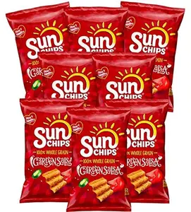 Sunchips Garden Salsa Multigrain Snack 1.5 Ounce Pack of 8 Crispy Crunchy with Whole Grain Ingredients