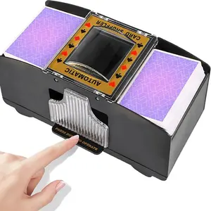 Automatic Card Shuffler Battery Operated Portable Game Night Essential Suitable for Various Games Party Game Cards Perfect for Parties Game Card Slots