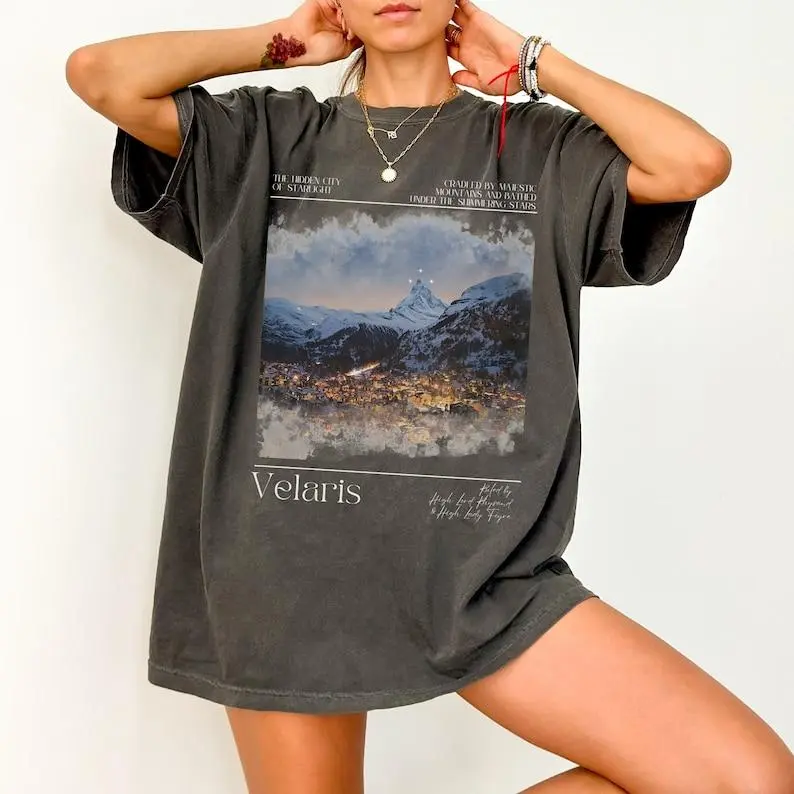 Velaris Shirt LICENSED Sarah J Maas Merch City Of Starlight Acotar Merch SJM Merch Sarah J Maas Gifts Velaris Tshirt Acotar Shirt Bookish