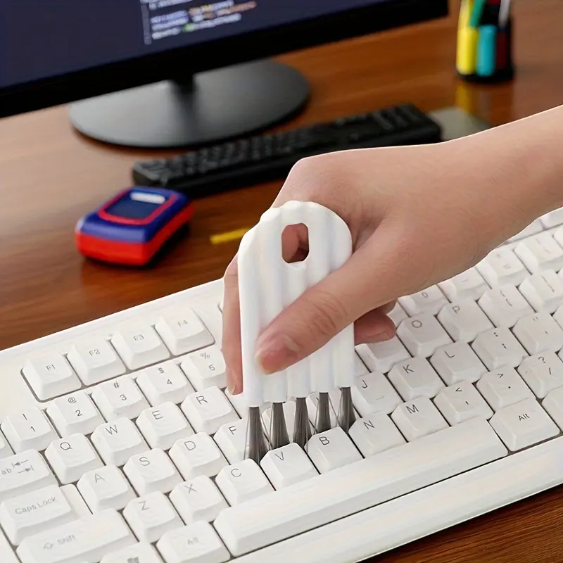2Pcs Computer Keyboard Cleaning Brush, Ultra Soft Dust Removal Tool for Home & Office, Electronic Accessories Cleaning Kit, Travel Essentials & Perfect Holiday Gift