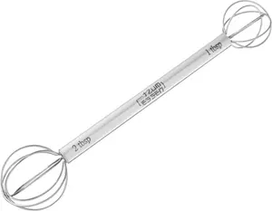 Miso Whisk Double Sided Measuring Stainless Steel Kitchen Whisk