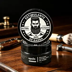 Apolo Ultra Potente Minoxidil Beard Growth Cream, Men’s Thickening Beard Booster, Targets Patchy Beard Alopecia, Activates Hair Follicles to Fill Sparse Spots for Fuller Beard