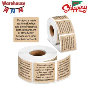 500 Count Cottage Food Law Labels Stickers 1.5''