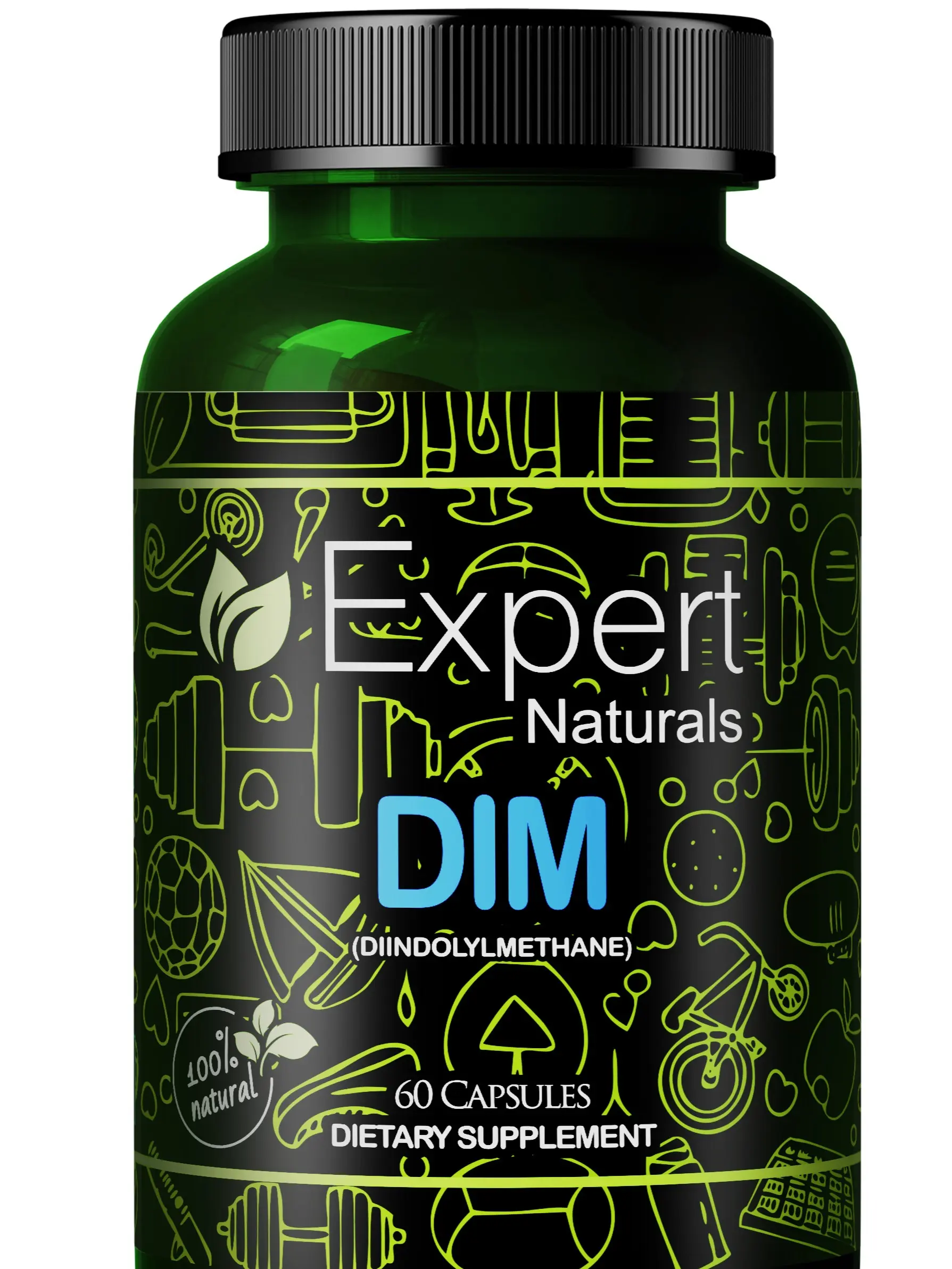 Expert Naturals DIM Women's Hormonal Balance Dietary Capsules - 60 Vitamin Supplements, Estrogen Level Support, PMS & Menopause Symptom Relief, Natural Approach US Healthcare Product