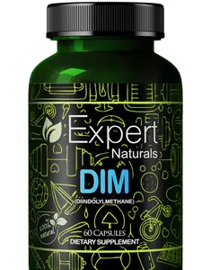 Expert Naturals DIM Hormonal Balance Supplement 60 Capsules for Estrogen Levels & Menopausal Symptom Relief US Healthcare Product Fitness Edible