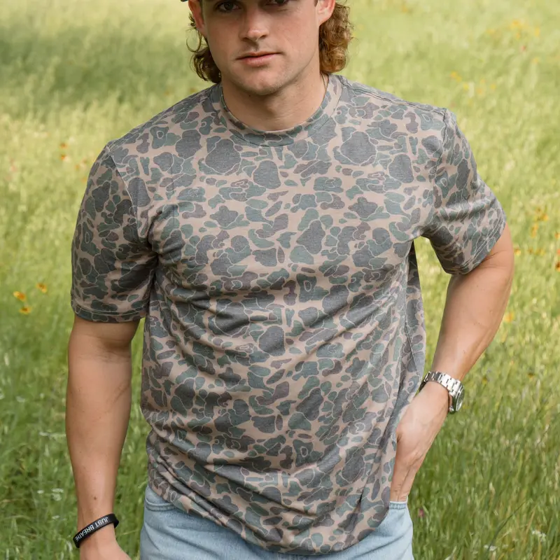 Performance Vintage Camo Tee | Faded Camo | Athletic Fit | Hondo