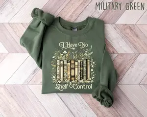 I Have No Shelf Control SweatShirt, Bookworm Gift, Book Sweater, Librarian SweatShirt, Book Lover Sweater, Reading Teacher Sweater