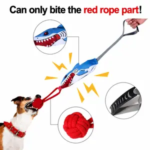Tug of War Dog Toy,  Interactive Pulling Toy with Squeaky, Tough Dog Rope Toy for Medium & Small Dogs for Boredom, Pull Ball Rope Teeth Cleaning