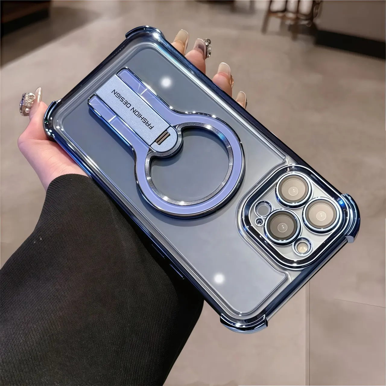 Anti-drop shell of magnetic folding rotating bracket for iphone16 Pro Max 15 14 13 iPhone case silicone soft shell TPU shockproof