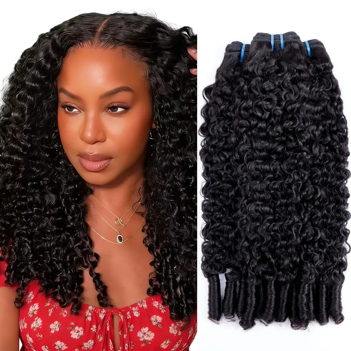 Msgem Hair 12A Burmese Curly Bundles Human Hair Material Remy Human Hair Curly Weave Extensions 3 Pcs Lot 4Pcs Lot Burmese Curly #SummerVibes #SummerWins#DealsForYouDays#tiktokshopdealsforyoudays