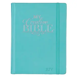 KJV Holy Bible, My Creative Bible, Faux Leather Hardcover - Ribbon Marker, King James Version, Teal w/Elastic Closure (KJV Creative Editions)