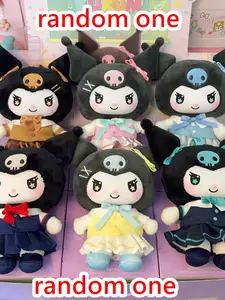 1pc Sanrio Kuromi Campus Diary Series Plushie, Cute Cartoon Style, Creative Desk Decor, Girl's Birthday Gift, College Theme Doll