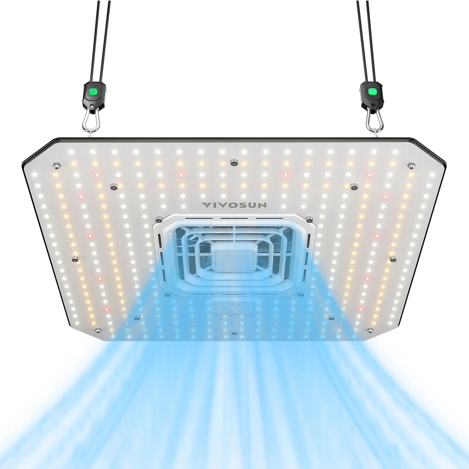 VIVOSUN AeroLight A100SE LED Grow Light 100W for 2x2/3x3 Grow Tent with Integrated Circulation Fan Compatible with App Used with Growhub Controller E42A/E25 to Achieve More Functions