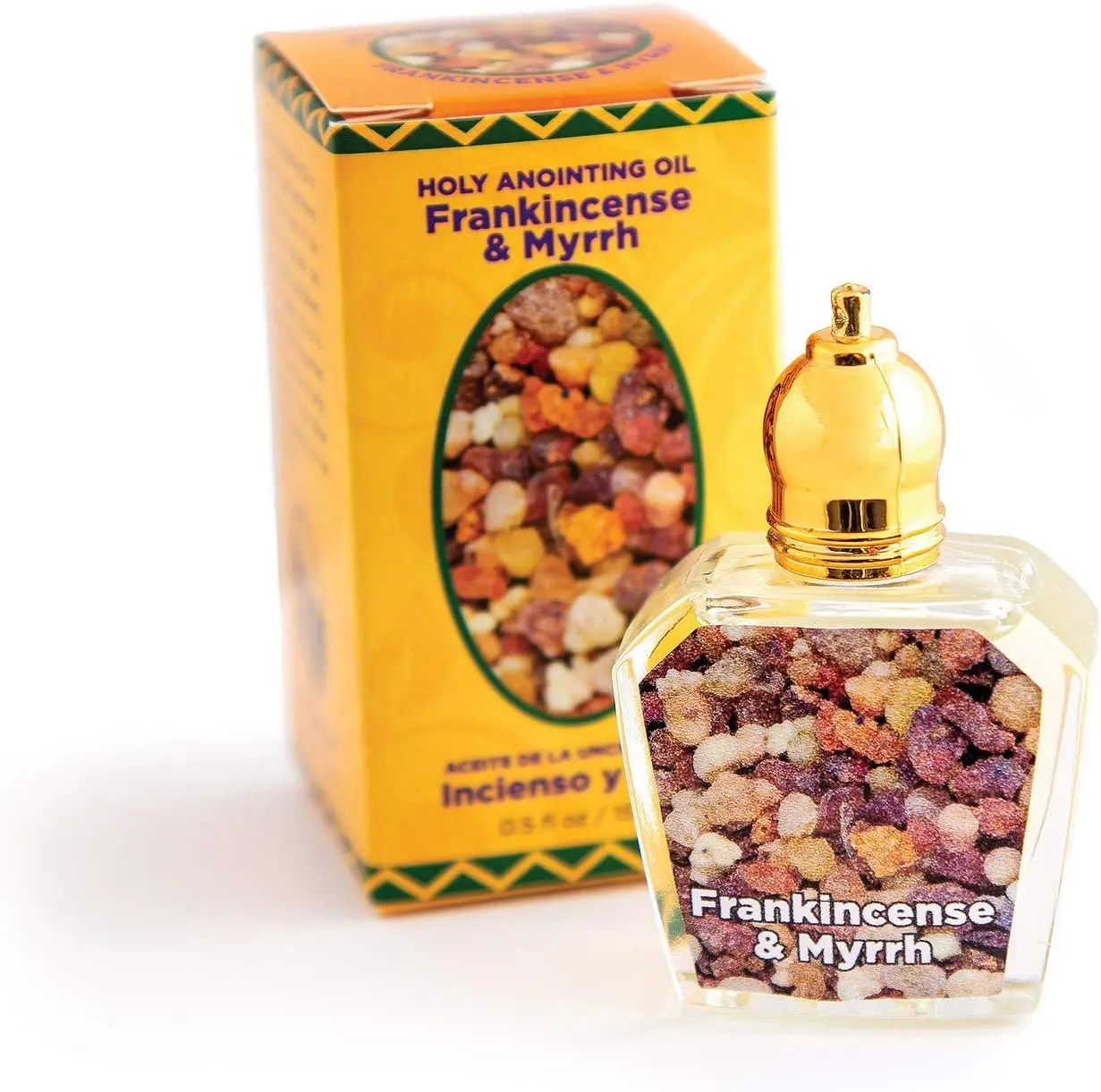 Frankincense & Myrrh Holy Land Essential Oil - 0.5 oz Roller Bottle from Israel, Health & Wellness Aromatherapy Frankincense Myrrh Carrier & Essential Oils, Treatment