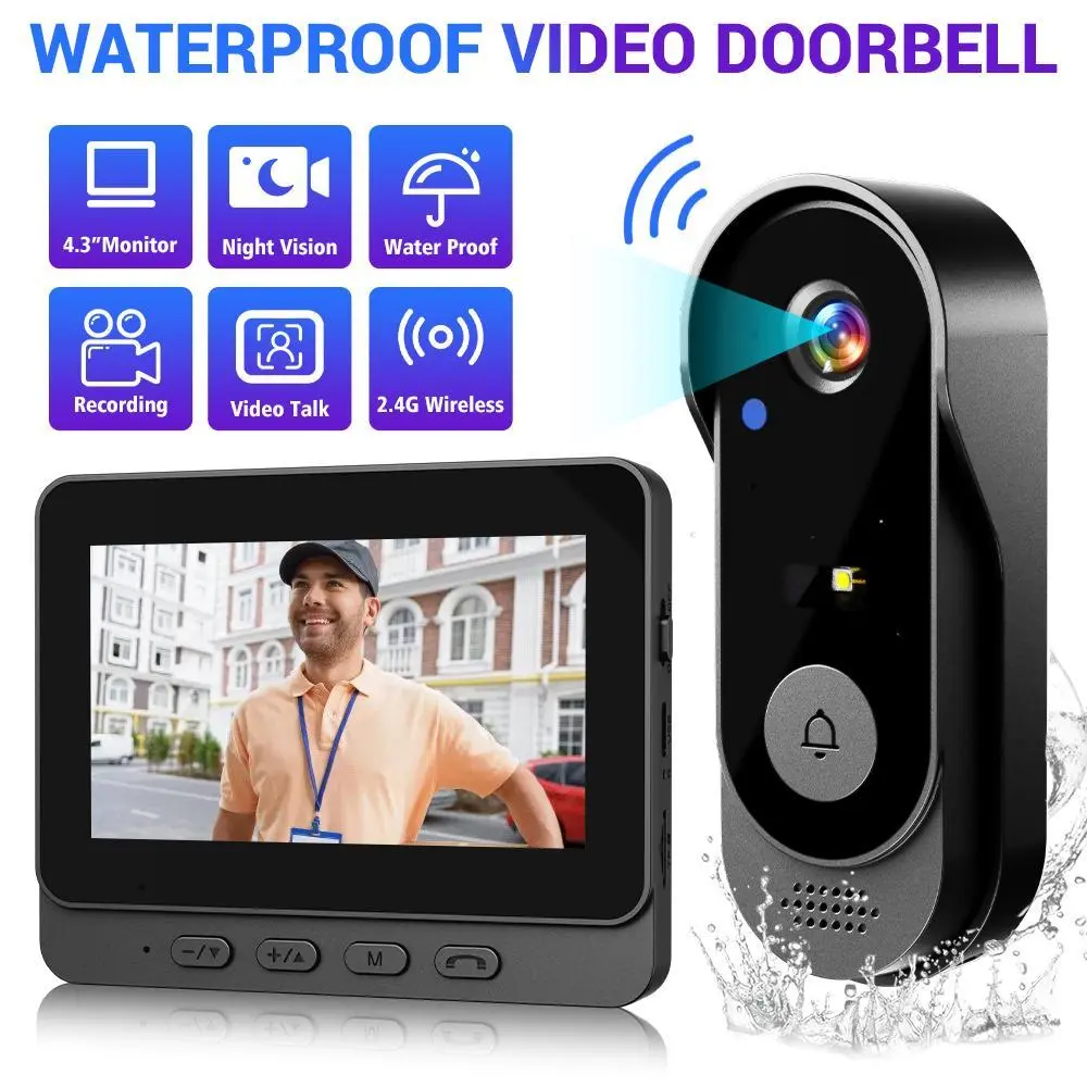 X8 smart waterproof video doorbell