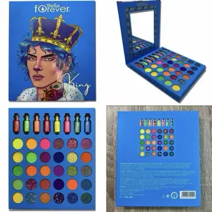 Bella Forever King Eyeshadow Palette - 30 Pigmented Colors + 8 Neon Powders