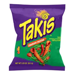 Takis Crunchy Fajitas Flavored Rolled Tortilla Chips Snack Size Bag