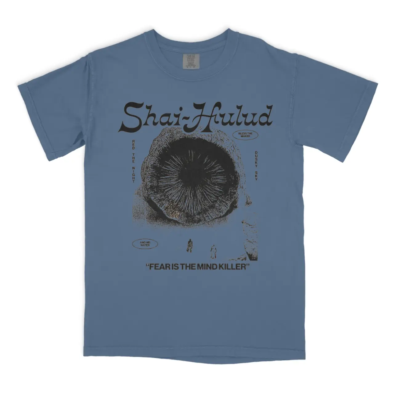 Comfort Colors Vintage Dune T-Shirt, Retro Sci-Fi Movie Tee, Shai-Hulud Sandworm Graphic Shirt, Classic Arrakis Merch, Al-Gaib Fan Top, Gildan 5000 Tee