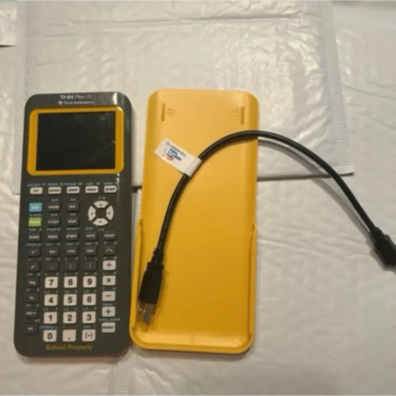 Texas Instruments TI 84 Plus CE Graphing Calculator Tested W Case With Cable