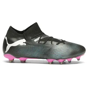 PUMA Womens Future 7 Match Firm GroundArtificial Ground Soccer Cleats  - Black, Pink