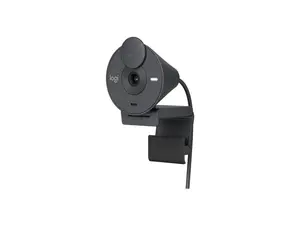 Logitech Brio 300 Full HD Webcam with Privacy Shutter, Noise Reduction Microphone, USB-C, certified for Zoom, Microsoft Teams, Google Meet, Auto Light Correction, Graphite