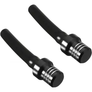 RSG 2PCS Gas Fuel Cap Air Vent Hose Universal CNC Tank Valve Vent Tube with Chekc Ball Aluminum Breather for 50cc 110cc 70cc 125cc ATV Motorcycle Dirt Pit Quad Bike Motocross Black