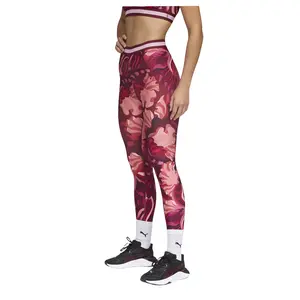 PUMA Womens Strong High-Waist Leggings Casual - Red