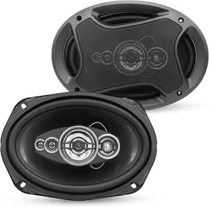 5 Core 6x9 Inch Car Speakers 800W Pair 2 Way Coaxial 4 Ohm with Super Tweeter Deep Bass Stereo Audio System – CS 69 2W
