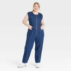 Women's Tailored Denim Jumpsuit - Universal Thread