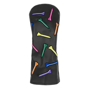 Multicolor Nail Golf Headcover, Golf Club Covers for Driver 1/3/5 Woods UT Wood Club Covers, Popular Cross-Border Protective Covers, Universal Golf Club Headcovers, Golf Accessory