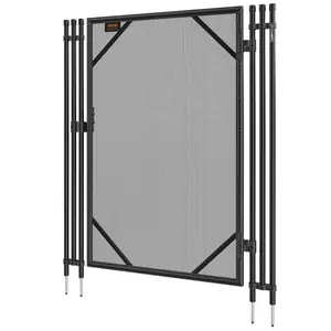 VEVOR Inground Pool Fence Gate, 4x2.5 FT Removable Kids Security Gate with Safety Rails, Father's Day Gift Home & Garden Safety Solution