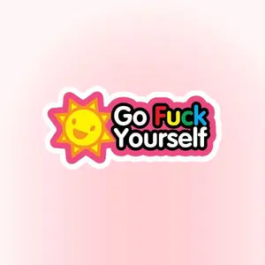 Go Fck Yourself text sticker