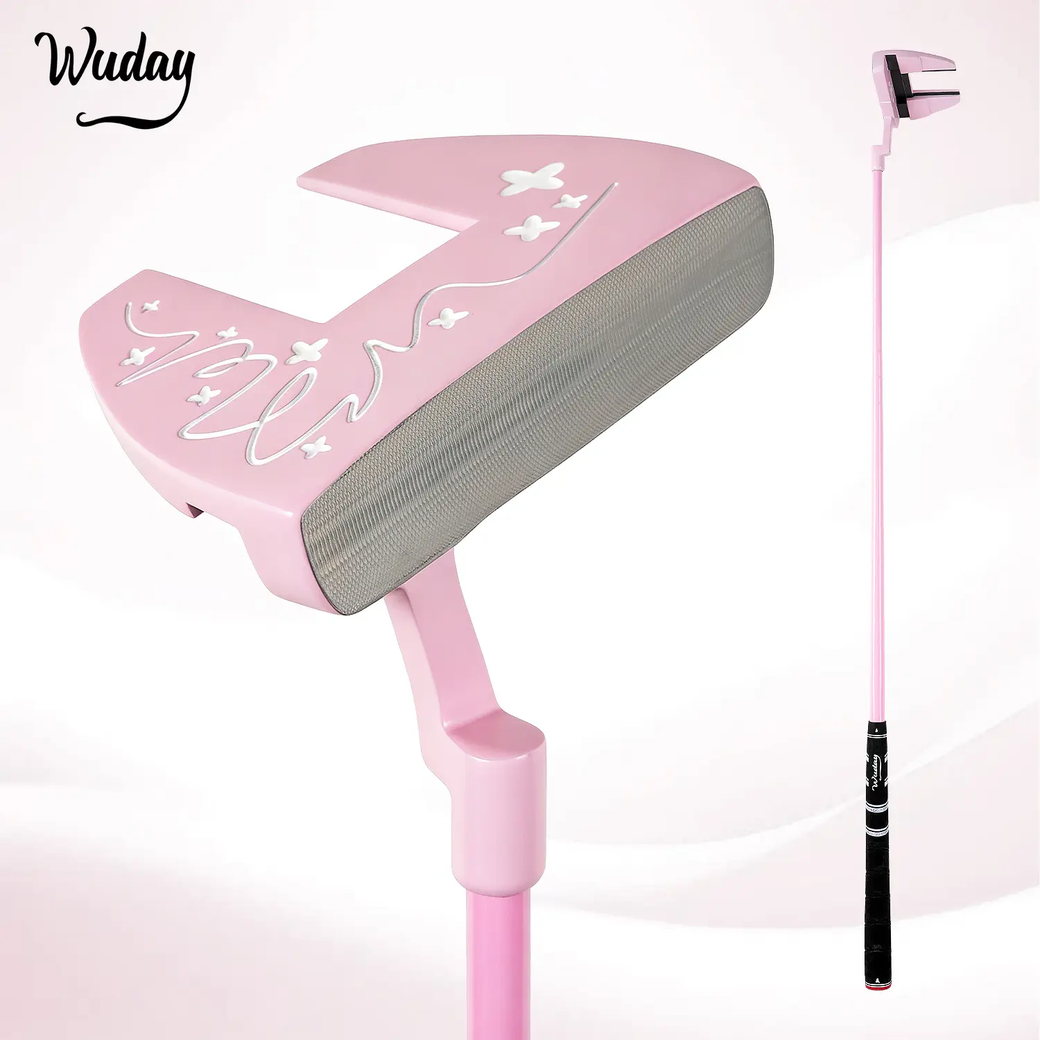 WUDAY Pink Ladies' Golf Putter | Forged Hammer Head + Ultra-Low CG | Perfect Gift for Her