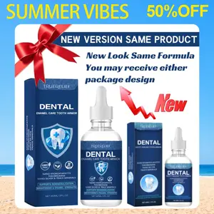 TrueRelief Original Tooth Armor Liquid Drops, An-ti Cavity Enamel Protector, Fluoride-Free, Nano Hydroxyapatite Tooth Drops, Daily Drops  Gentle Oral Care for Sensitive Teeth, Fresh Breath, Teeth Cleaner, Enamel Boost