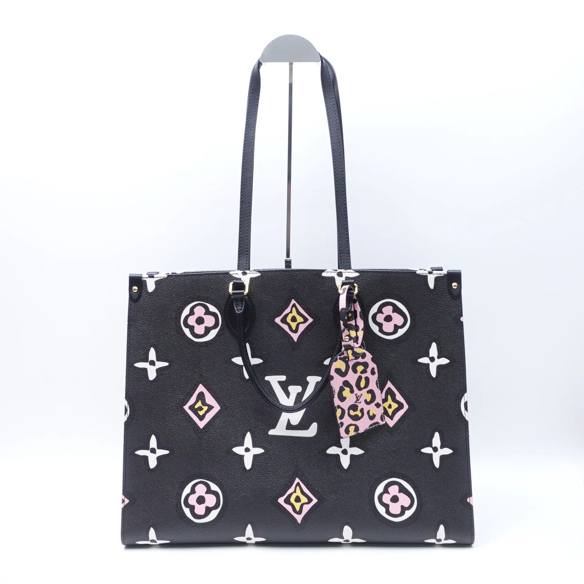 Pre-owned Louis Vuitton Coated Canvas Tote Bags Onthego GM Black&Multicolor Monogram Tote T10426832