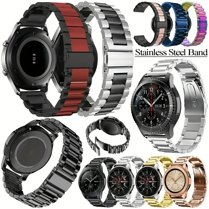 Luxury Stainless Steel Watch Band, Durable Metal Replacement Bracelet for Universal Timepieces, Fashionable Accessory, 18, 20, 22mm, Fashionable Watch Accessories, Versatile Strap, Unisex, Daily, Everyday, Stainless Steel Strap, Plain, 20Mm
