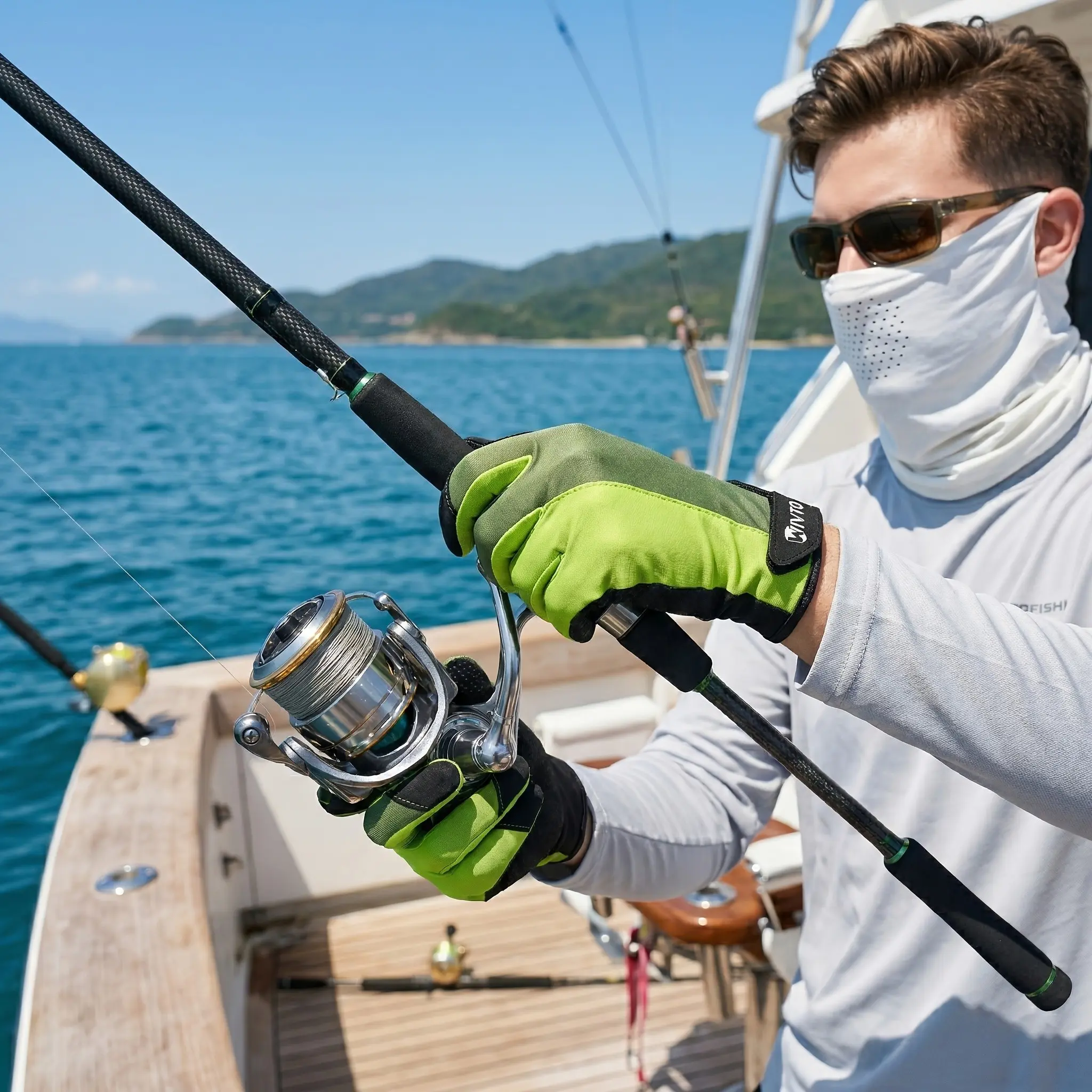 Summer Men's Diving Gloves, Unisex Elastic Breathable Outdoor Gloves, Ideal for Hiking, Fishing, Cycling, Perfect for Outdoor Activities